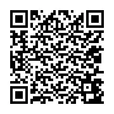 Kod QR dla numeru telefonu +12017443536