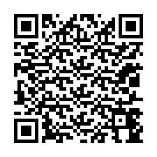 QR kód a telefonszámhoz +12017444435