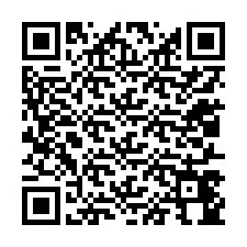 QR kód a telefonszámhoz +12017444436