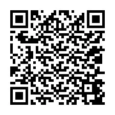 QR-koodi puhelinnumerolle +12017447238