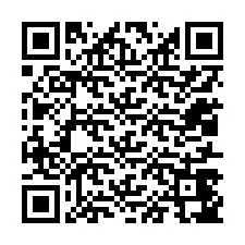 QR-koodi puhelinnumerolle +12017447887