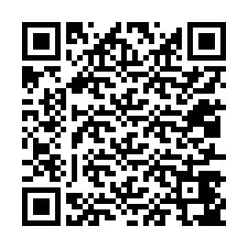 QR kód a telefonszámhoz +12017447893