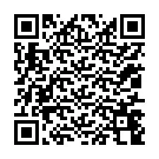 QR код за телефонен номер +12017448581