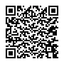 QR-koodi puhelinnumerolle +12017448583