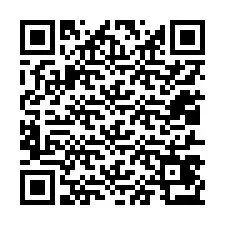 QR код за телефонен номер +12017473447