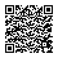 QR-koodi puhelinnumerolle +12017474748