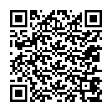 QR-koodi puhelinnumerolle +12017477057