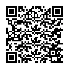 QR-koodi puhelinnumerolle +12017541792