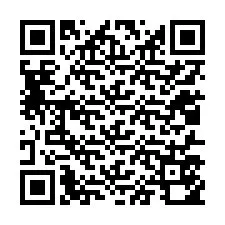 QR код за телефонен номер +12017550212