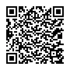 QR-koodi puhelinnumerolle +12017557181