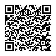 QR kód a telefonszámhoz +12017557701