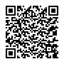 QR-koodi puhelinnumerolle +12017589400