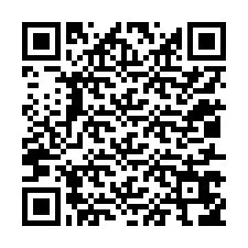 QR-koodi puhelinnumerolle +12017656484