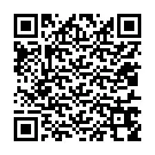 QR-код для номера телефона +12017658406