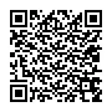 QR kód a telefonszámhoz +12017658426