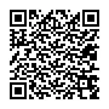 QR kód a telefonszámhoz +12017658427