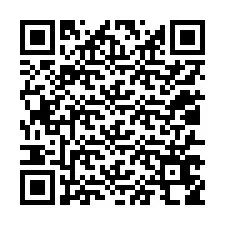 QR код за телефонен номер +12017658658