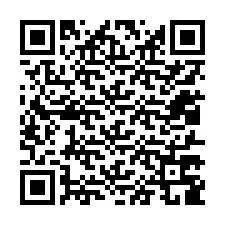 QR-koodi puhelinnumerolle +12017789847