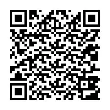 QR-koodi puhelinnumerolle +12017803822