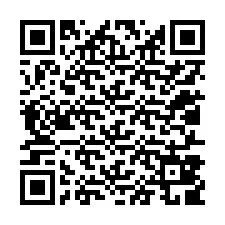 QR-koodi puhelinnumerolle +12017809428