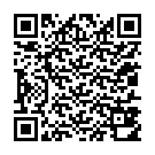 QR-код для номера телефона +12017810414