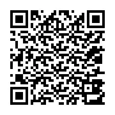 Código QR para número de teléfono +12017813889