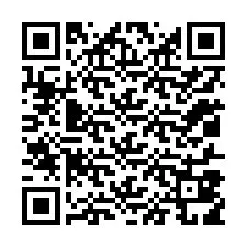 QR-koodi puhelinnumerolle +12017819011