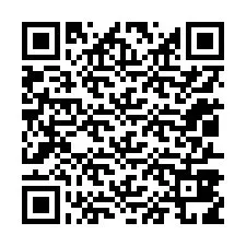 QR код за телефонен номер +12017819875