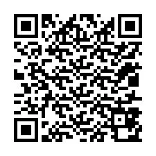 QR kód a telefonszámhoz +12017870481