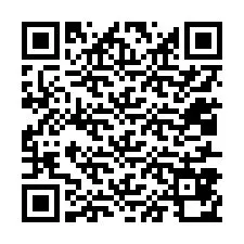 QR-koodi puhelinnumerolle +12017870483