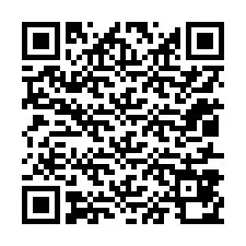 QR-код для номера телефона +12017870485