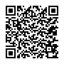 Código QR para número de telefone +12017870537