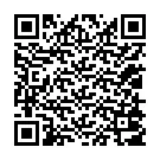 QR-koodi puhelinnumerolle +12018007879