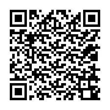 QR Code สำหรับหมายเลขโทรศัพท์ +12018340889