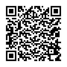 QR-koodi puhelinnumerolle +12018418615