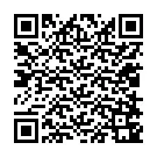 QR код за телефонен номер +12018741296