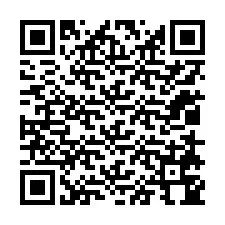 QR код за телефонен номер +12018744885