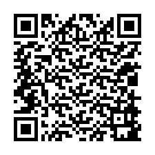 QR Code สำหรับหมายเลขโทรศัพท์ +12018981874