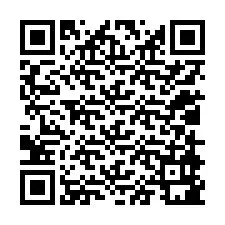 QR-koodi puhelinnumerolle +12018981878