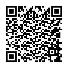 QR код за телефонен номер +12018986679