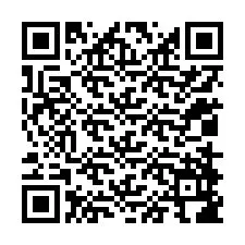 QR код за телефонен номер +12018986680