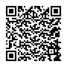 Código QR para número de teléfono +12018986685