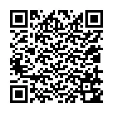 QR-koodi puhelinnumerolle +12019742748