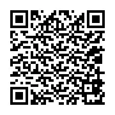 QR код за телефонен номер +12019871878