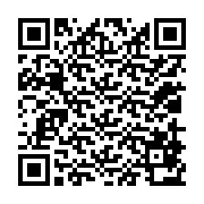 QR-koodi puhelinnumerolle +12019872719