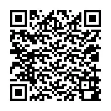 QR код за телефонен номер +12019980998