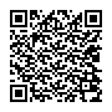 QR-koodi puhelinnumerolle +12024034036