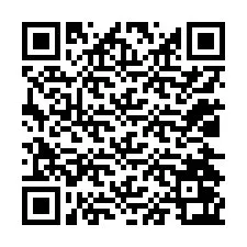 Código QR para número de telefone +12024063789