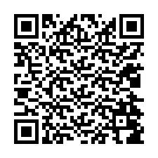 QR-koodi puhelinnumerolle +12024086582