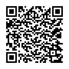 QR-koodi puhelinnumerolle +12024353289